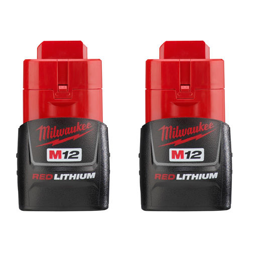 48-11-2411 Milwaukee M12 Redlithium 1.5Ah Compact Battery, 2 Pack