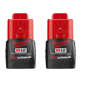 48-11-2411 Milwaukee M12 Redlithium 1.5Ah Compact Battery, 2 Pack