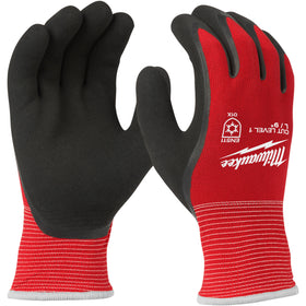 48-22-8912 Milwaukee Cut Level 1 Winter Insulared Dipped Gloves, Large