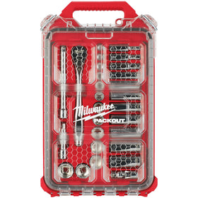 48-22-9481 Milwaukee 3/8” Drive 28pc Ratchet & Socket Set - SAE