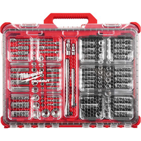 48-22-9486 Milwaukee 1/4" & 3/8” Drive 106pc Ratchet & Socket Set  - SAE & Metri