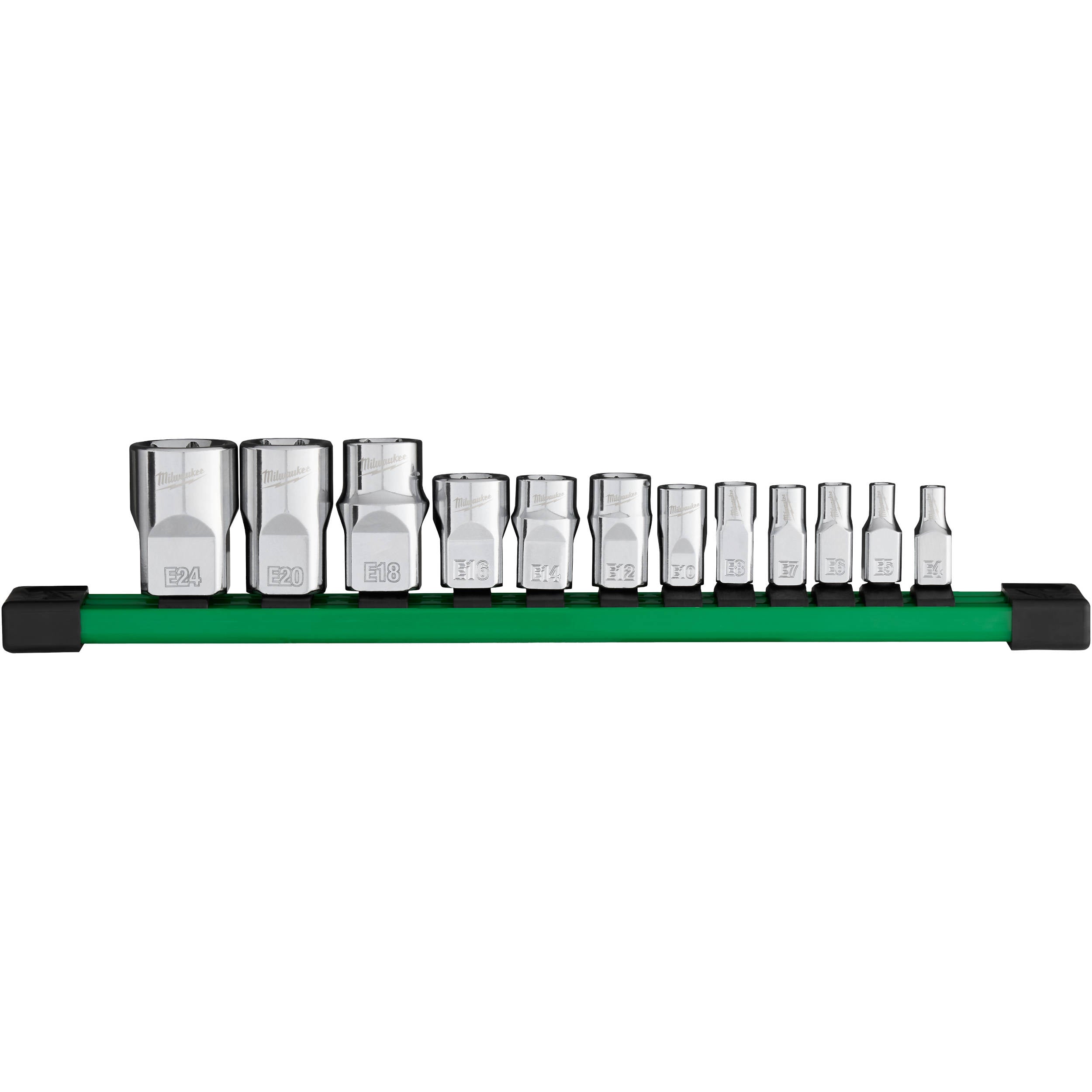 48-22-9570 Milwaukee 12-Piece 1/4”, 3/8” & 1/2” Drive External TORX Socket Set