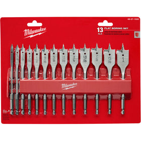 48-27-1520 Milwaukee 13 Piece Flat Boring Bit Set