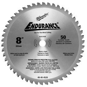 48-40-4520 Milwaukee Circular Saw Metal Cutting Blade, 8" 50 Tooth