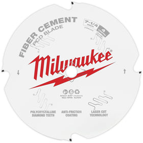 48-40-7000 Milwaukee 7-1/4" PCD/Fiber Cement Circular Saw Blade