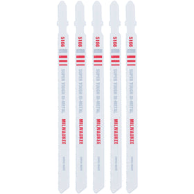 48-42-5166 Milwaukee Metal Cutting Jig Saw Blades, 5 Pack
