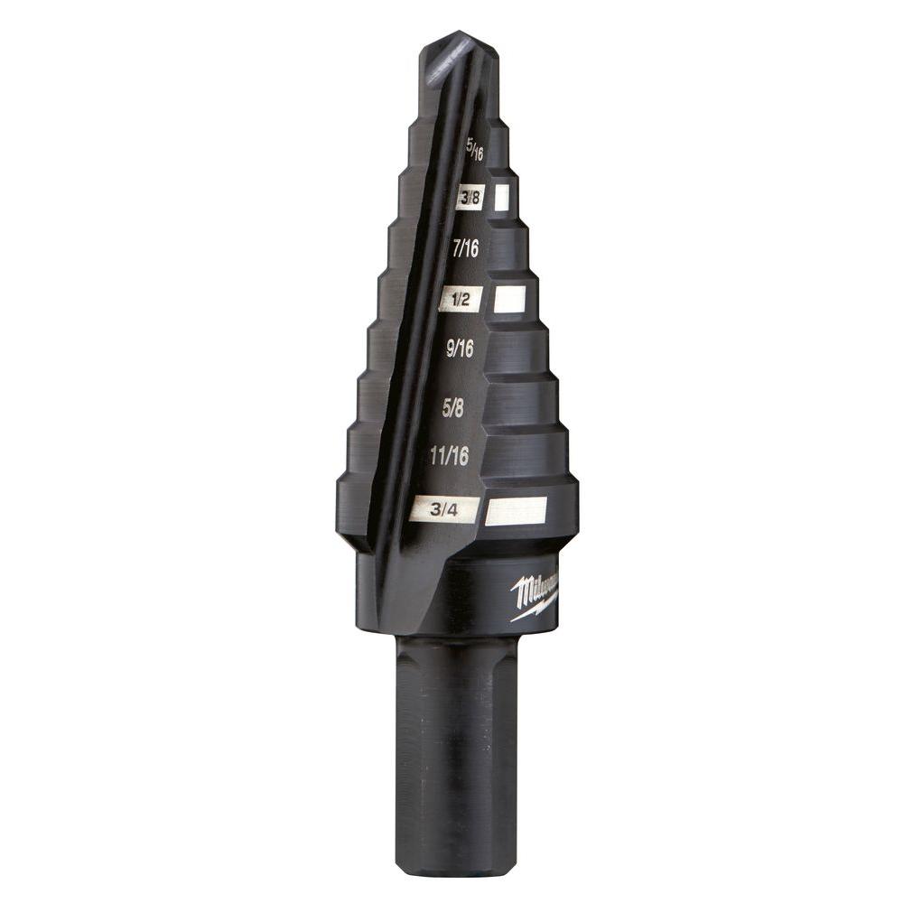 48-89-9203 Milwaukee #3 Step Drill Bit, 1/4" - 3/4" by 1/16"