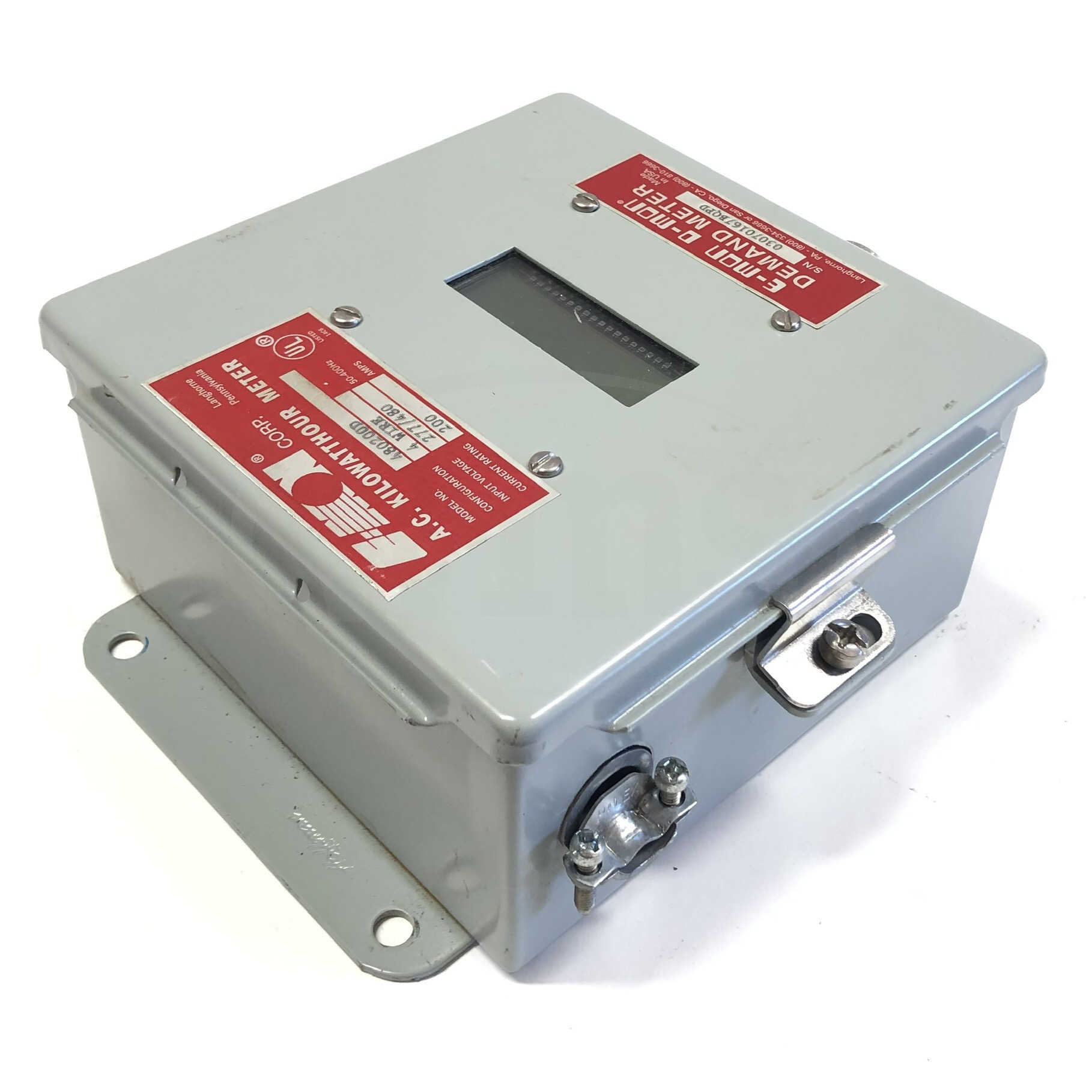 480200D E-MON Demand Meter, 277/480V, 50-400Hz, 200 Amp,