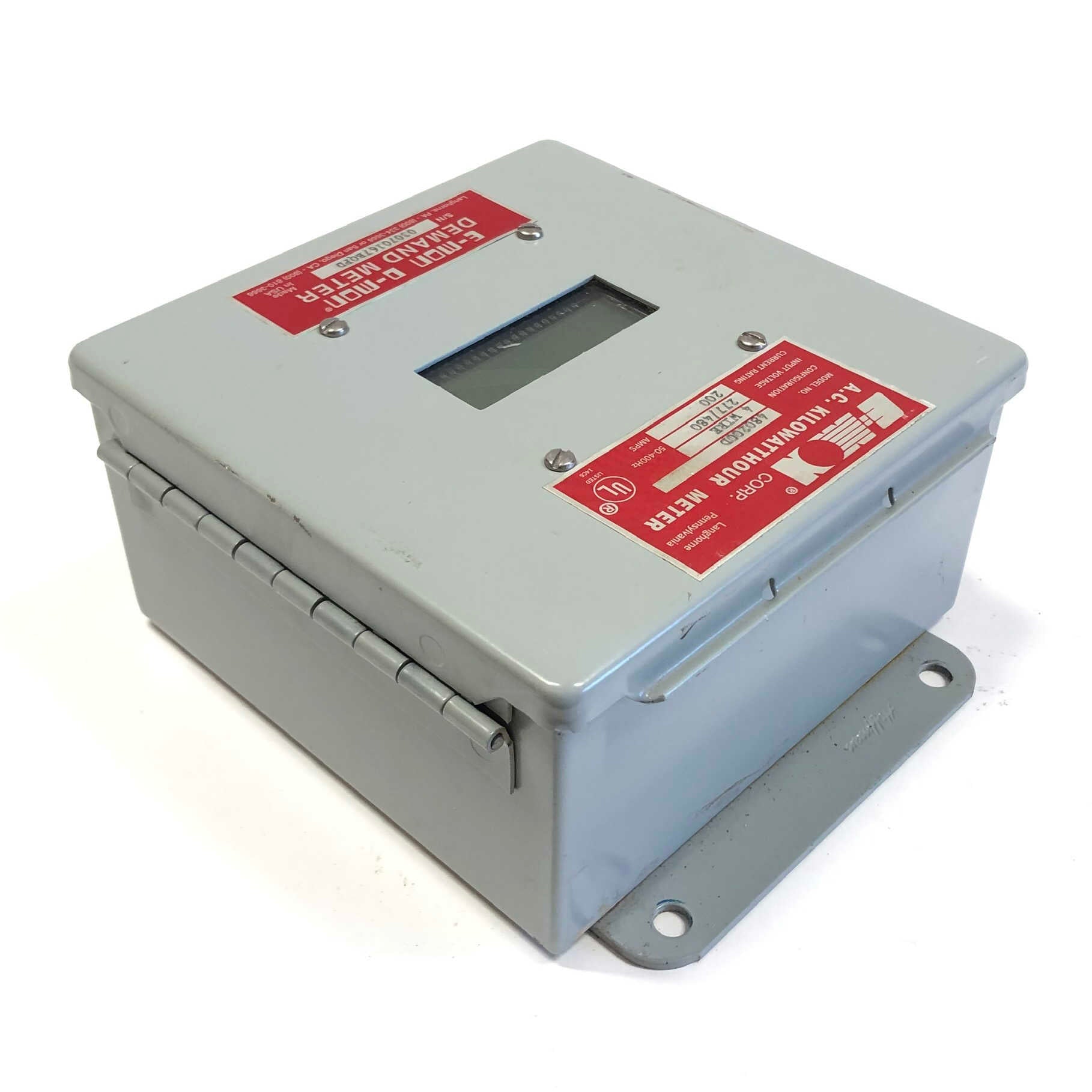 480200D E-MON Demand Meter, 277/480V, 50-400Hz, 200 Amp, - 0