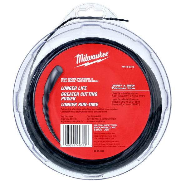 49-16-2713 Milwaukee 0.095" x 250' Trimmer Line