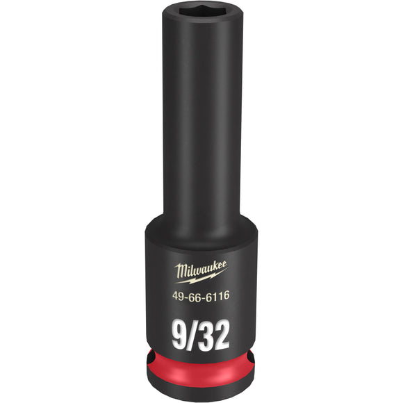 49-66-6116 MilwaukeeSHOCKWAVE Impact Duty  3/8" Drive 9/32" Deep 6 Point Socket