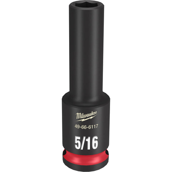 49-66-6117 Milwaukee SHOCKWAVE Impact Duty 3/8"Drive 5/16" Deep 6 Point Socket