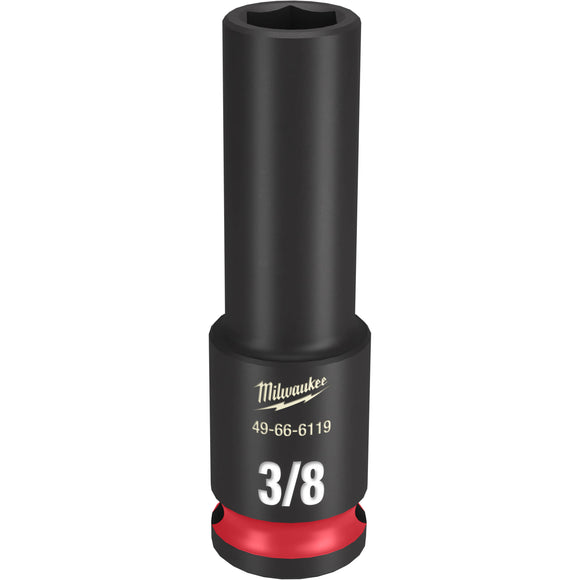 49-66-6119 Milwaukee SHOCKWAVE Impact Duty 3/8"Drive 3/8" Deep 6 Point Socket