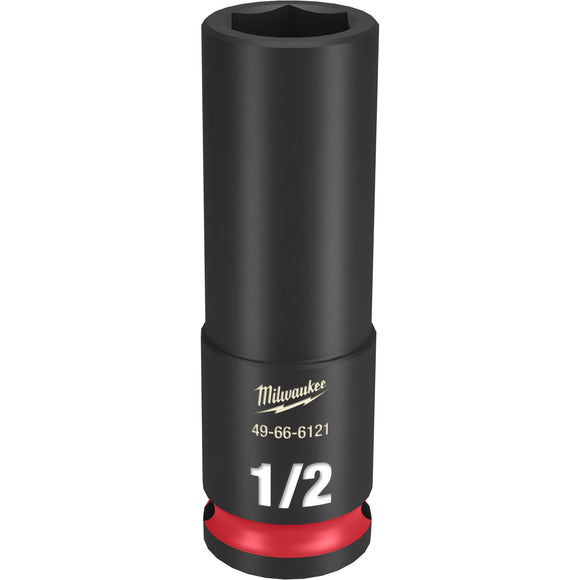 49-66-6121 Milwaukee SHOCKWAVE Impact Duty 3/8"Drive 1/2" Deep 6 Point Socket