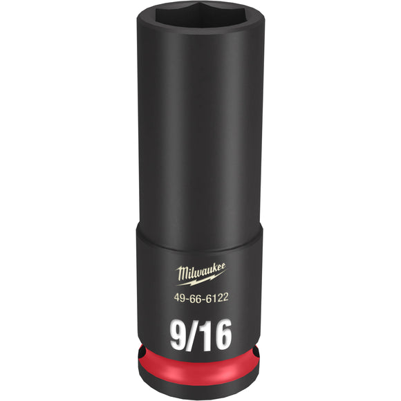 49-66-6122 Milwaukee SHOCKWAVE Impact Duty 3/8"Drive 9/16" Deep 6 Point Socket
