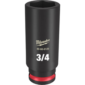 49-66-6125 Milwaukee SHOCKWAVE Impact Duty 3/8"Drive 3/4" Deep 6 Point Socket