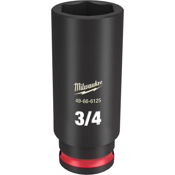 49-66-6125 Milwaukee SHOCKWAVE Impact Duty 3/8"Drive 3/4" Deep 6 Point Socket