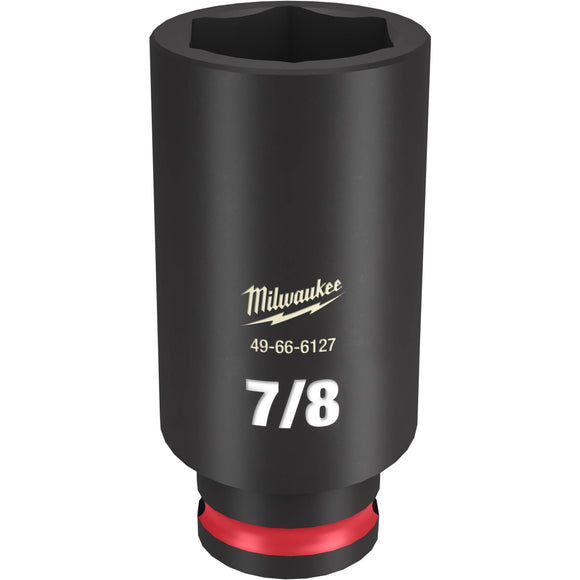 49-66-6127 Milwaukee SHOCKWAVE Impact Duty 3/8"Drive 7/8" Deep 6 Point Socket