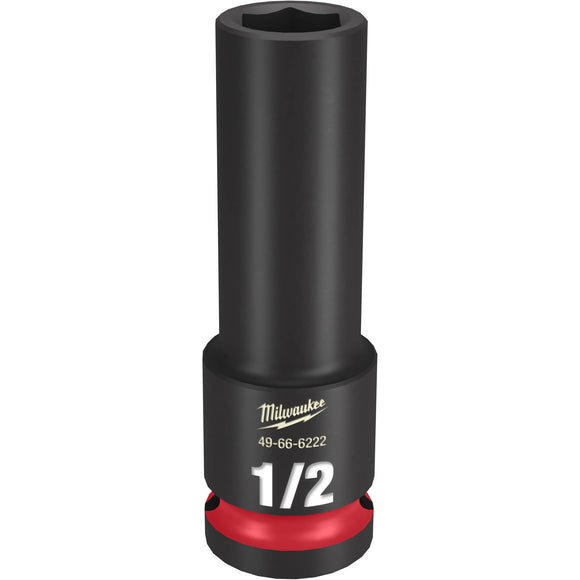 49-66-6222 Milwaukee SHOCKWAVE Impact Duty 1/2"Drive 1/2" Deep 6 Point Socket