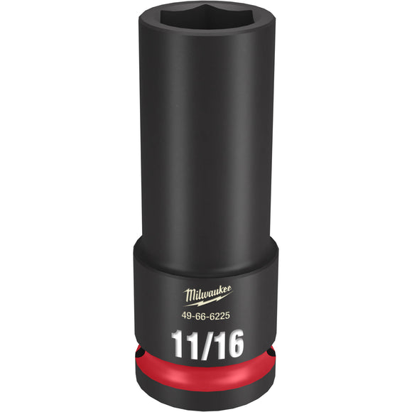 49-66-6225 Milwaukee SHOCKWAVE Impact Duty 1/2"Drive 11/16" Deep 6 Point Socket