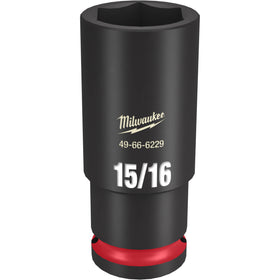 49-66-6229 Milwaukee SHOCKWAVE Impact Duty 1/2"Drive 15/16" Deep 6 Point Socket