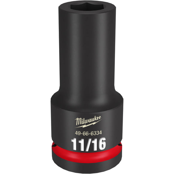 49-66-6334 Milwaukee SHOCKWAVE Impact Duty 3/4"Drive 11/16" Deep 6 Point Socket