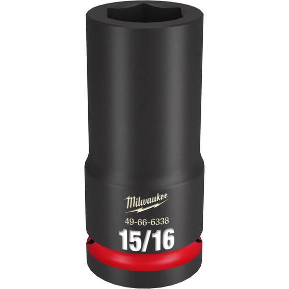 49-66-6338 Milwaukee SHOCKWAVE Impact Duty 3/4"Drive 15/16" Deep 6 Point Socket