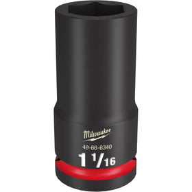 49-66-6340 MilwaukeeSHOCKWAVE Impact Duty 3/4"Drive 1-1/16" Deep 6 Point Socket