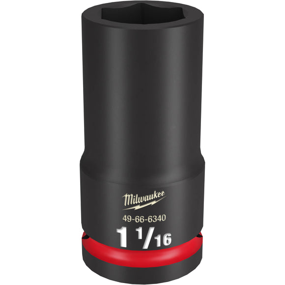 49-66-6340 MilwaukeeSHOCKWAVE Impact Duty 3/4"Drive 1-1/16" Deep 6 Point Socket