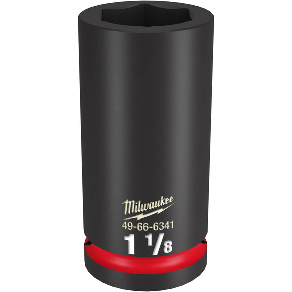 49-66-6341 Milwaukee SHOCKWAVE Impact Duty 3/4"Drive 1-1/8" Deep 6 Point Socket