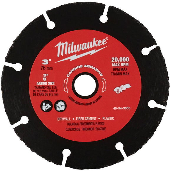 49-94-3005 Milwaukee 3" Carbide Abrasive Blade