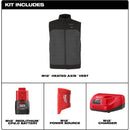 M300G-21XL Milwaukee M12 Heated AXIS Vest, Gray, XL