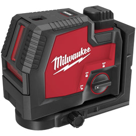 3522-21 Milwaukee USB Rechargeable Green Cross Line & Plumb Points Laser
