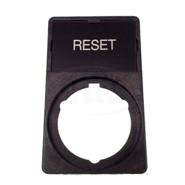 APP30-14 WEG "RESET" Legend Plate & Holder