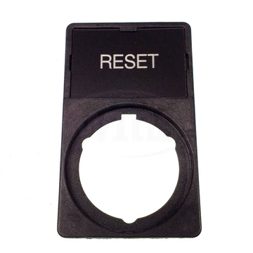 APP30-14 WEG "RESET" Legend Plate & Holder