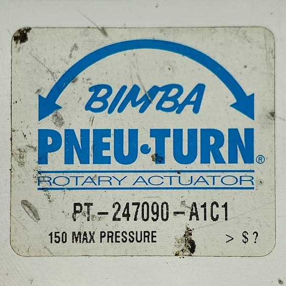 PT-247090-A1C1 Bimba Pneu-Turn, Double-Acting Pneumatic Rotary Actuator