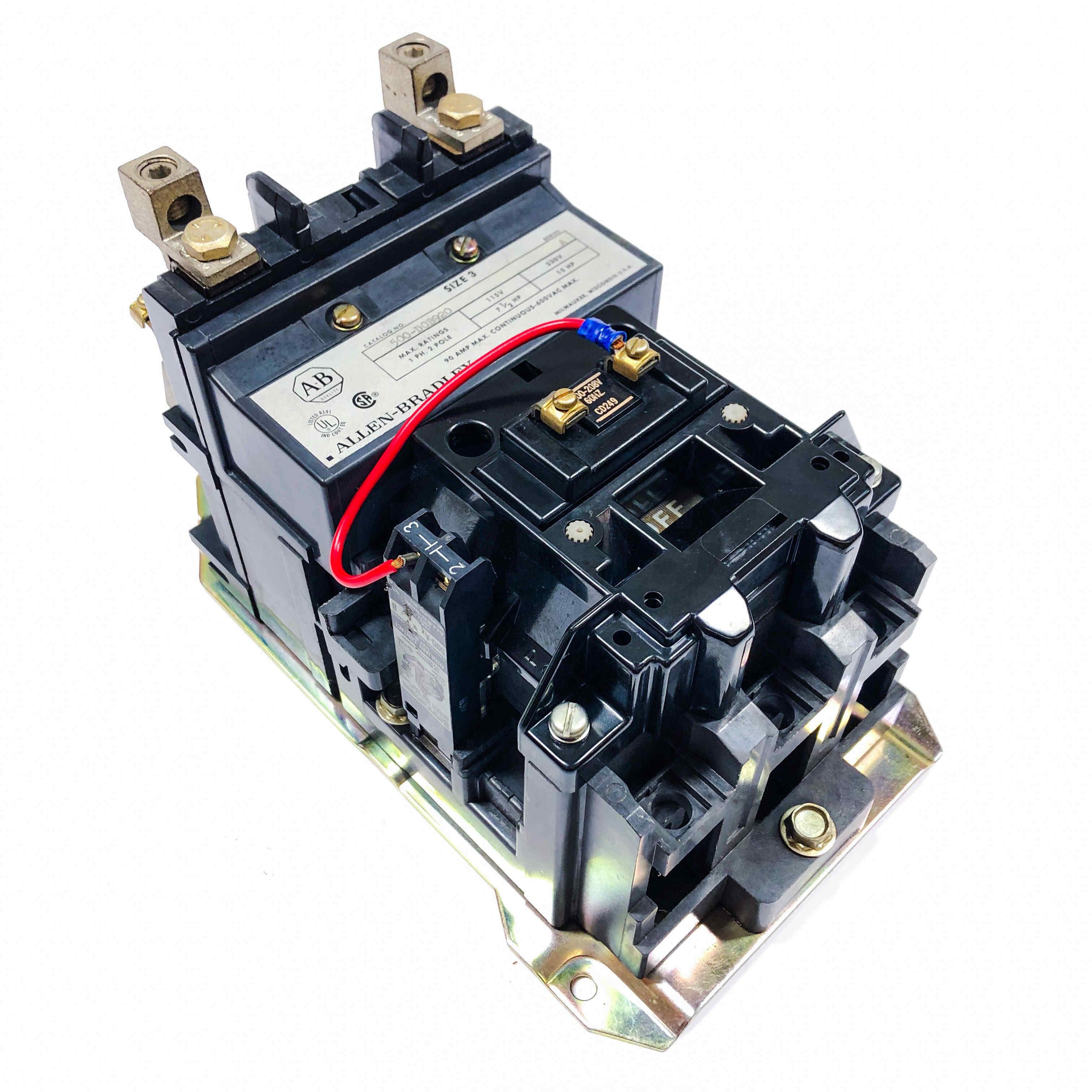 Allen-Bradley 500-DOB920 2-Pole Contactor, 90A, Size 3