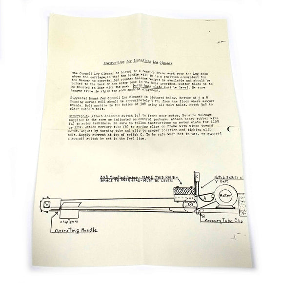 500-TAD92 Cornell Log Cleaner Kit, 120V60Hz