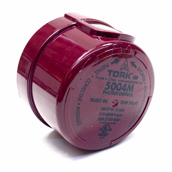5004M Tork 208-277Vca Photocontrol, Turn-Lock Mounting Delayed Response