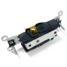 5015-A Leviton Receptacle, 2-Pole, 3-Wire, 15 A-125 V, Nema 5-15R - 0