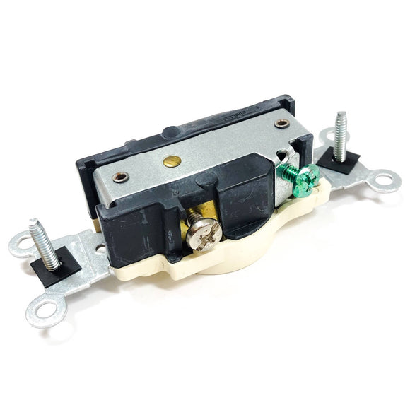 5015-A Leviton Receptacle, 2-Pole, 3-Wire, 15 A-125 V, Nema 5-15R