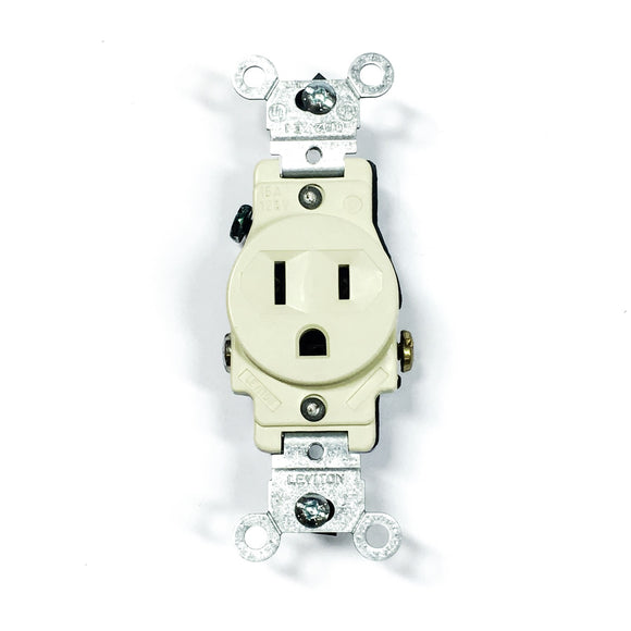 5015-I Levition Ivory Receptacle 125 Volt, 15 Amp