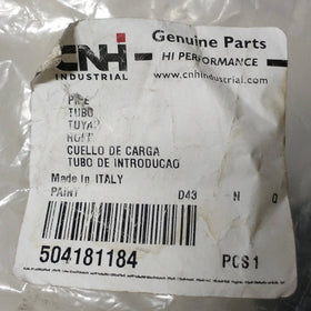 504181184 CNH Industrial Curved Pipe