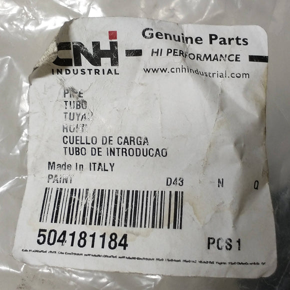 504181184 CNH Industrial Curved Pipe