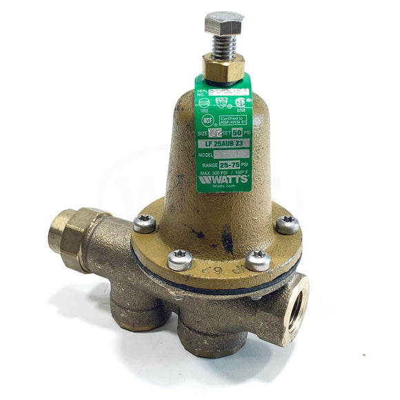 LF25AUB-Z3 Watts Water Pressure Reducing Valve, Range 25-75 psi, Size 1/2"