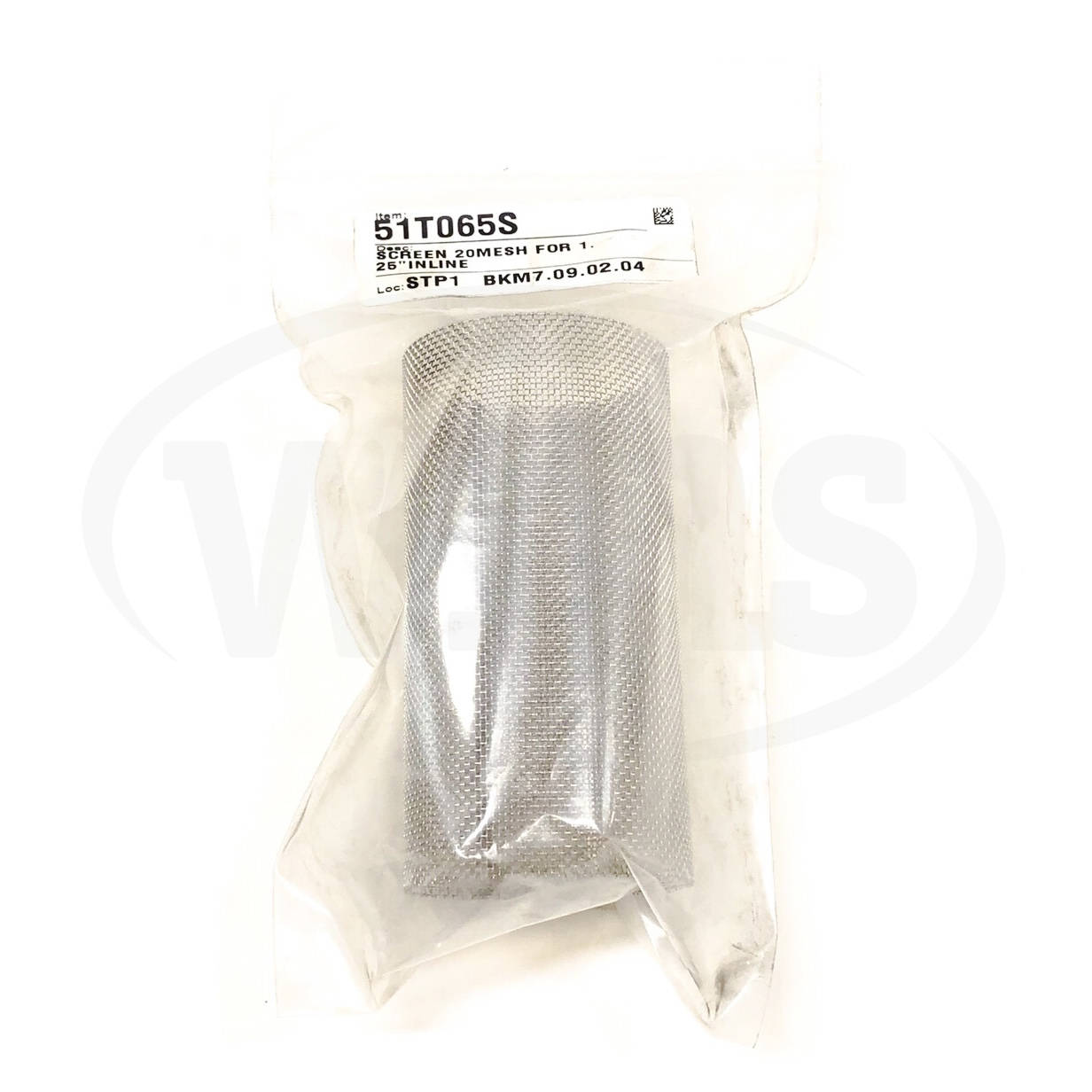 51T065S Milnor Screen 20 Mesh For 1. 25" Inline - 0