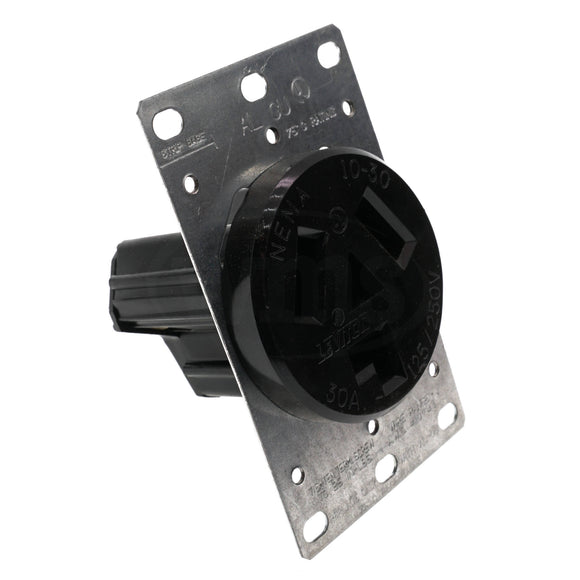 Leviton 5207 30 Amp Flush Receptacle, 125/25Volts