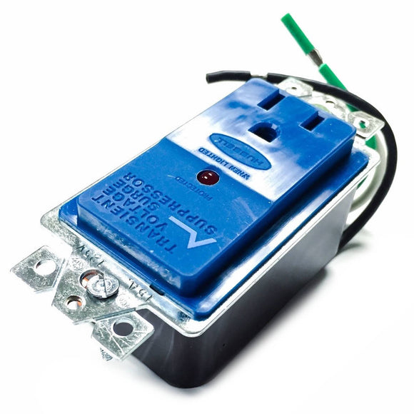 5251-S Hubbell Blue Receptacle, 15A, 125A 60Hz