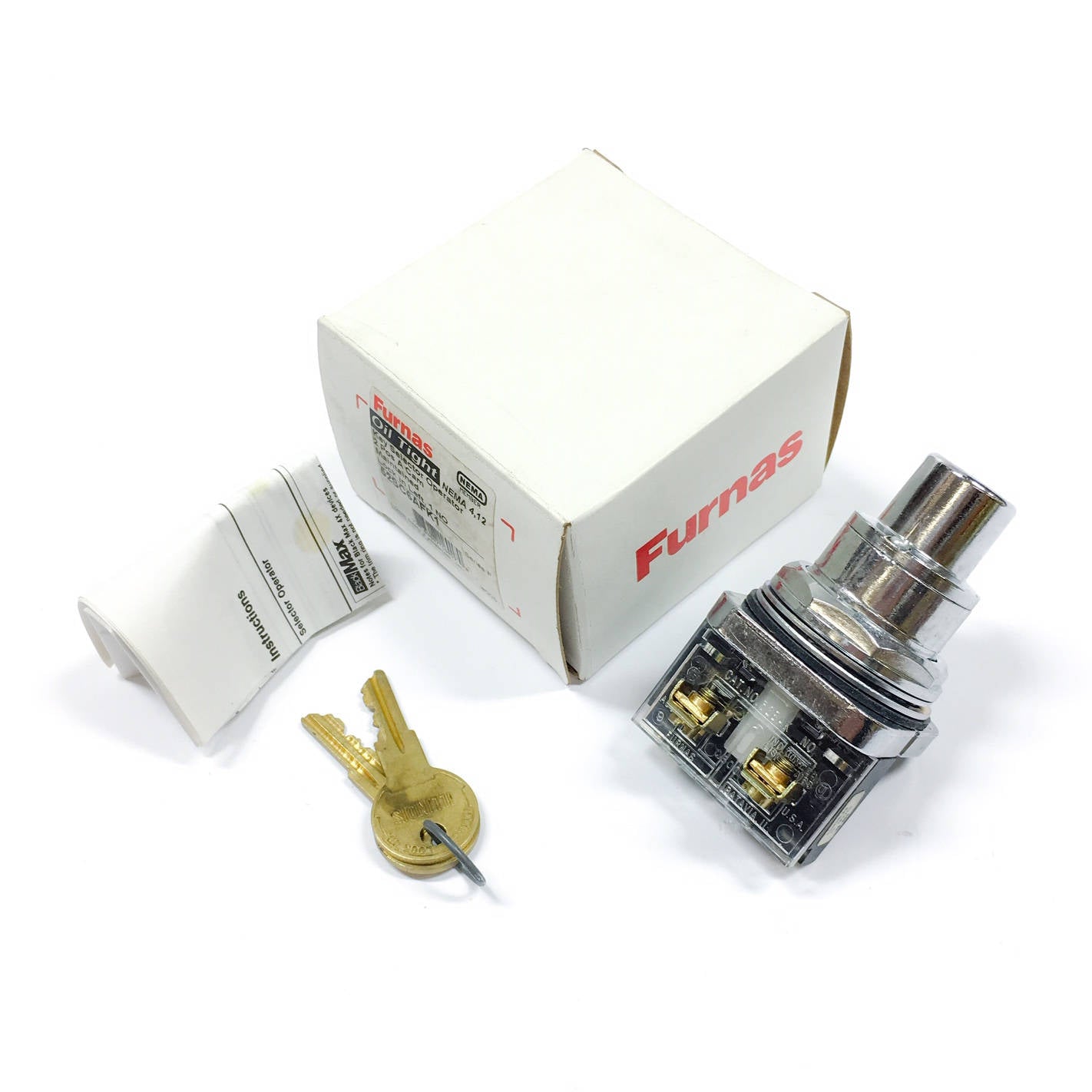 52SC6AFK1 Furnas Key Selector Operator, 2-Position
