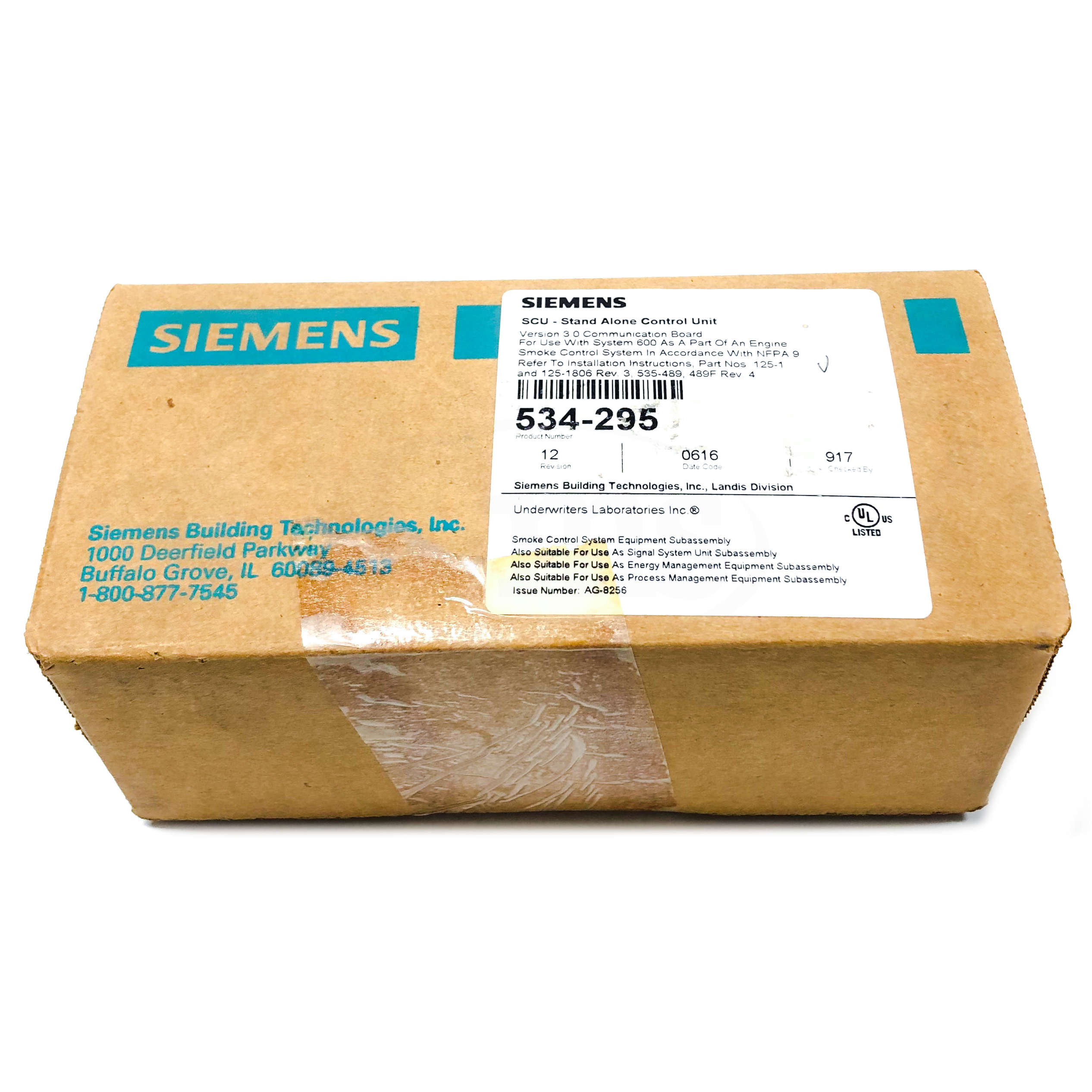 534-295 Siemens SCU Stand Alone Control Unit